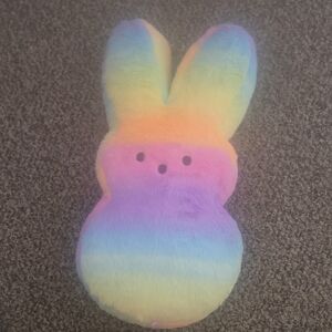 Peeps Rainbow Plush Bunny Pillow
